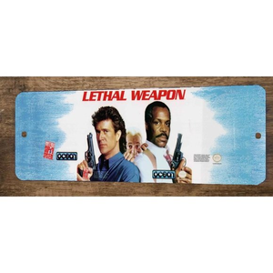 Lethal Weapon Arcade‎ 4x12 Metal Wall Video Game Marquee Banner Sign